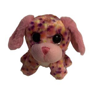Galerie You are Dog-gone Special Pink Multicolor Polka Dot Spots Plush Dog 6"